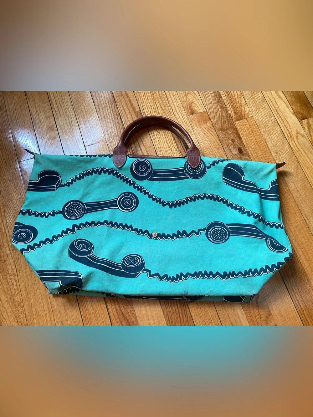 Jeremy Scott x Longchamp front row